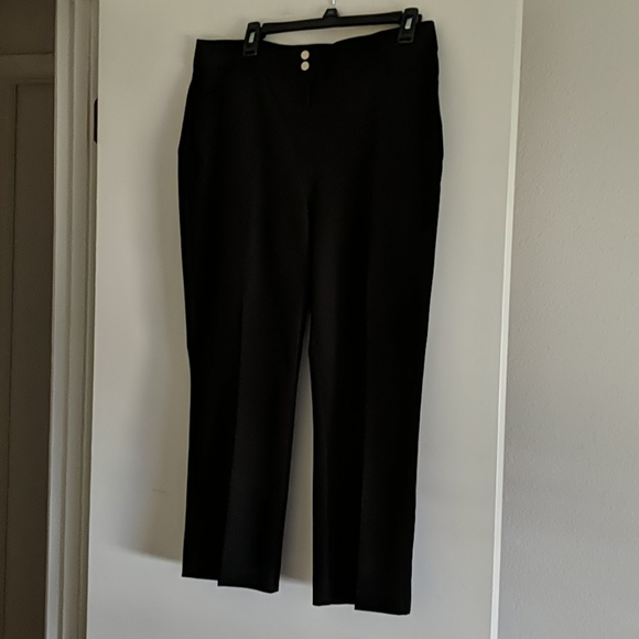 Chico's Black Secret Stretch Straight Leg Pants - Picture 6 of 7